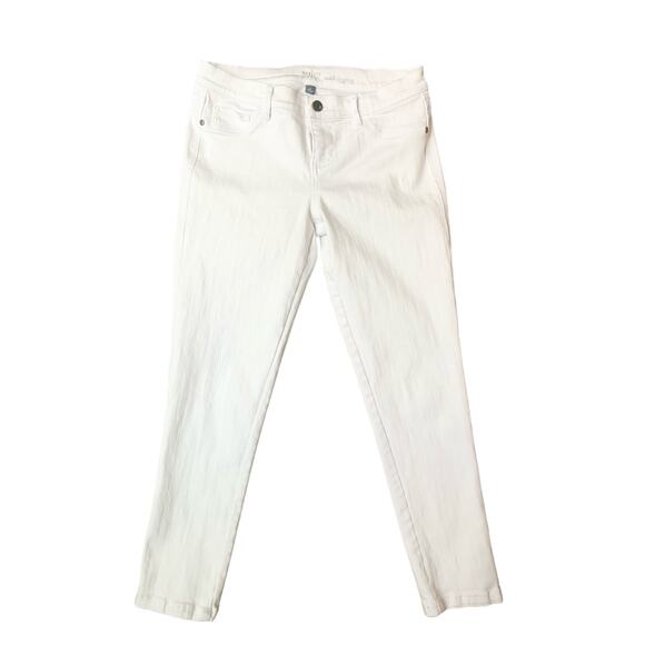 New York & Company Soho White Low rise Skinny Denim Jeans Women's 6 - Picture 1 of 11